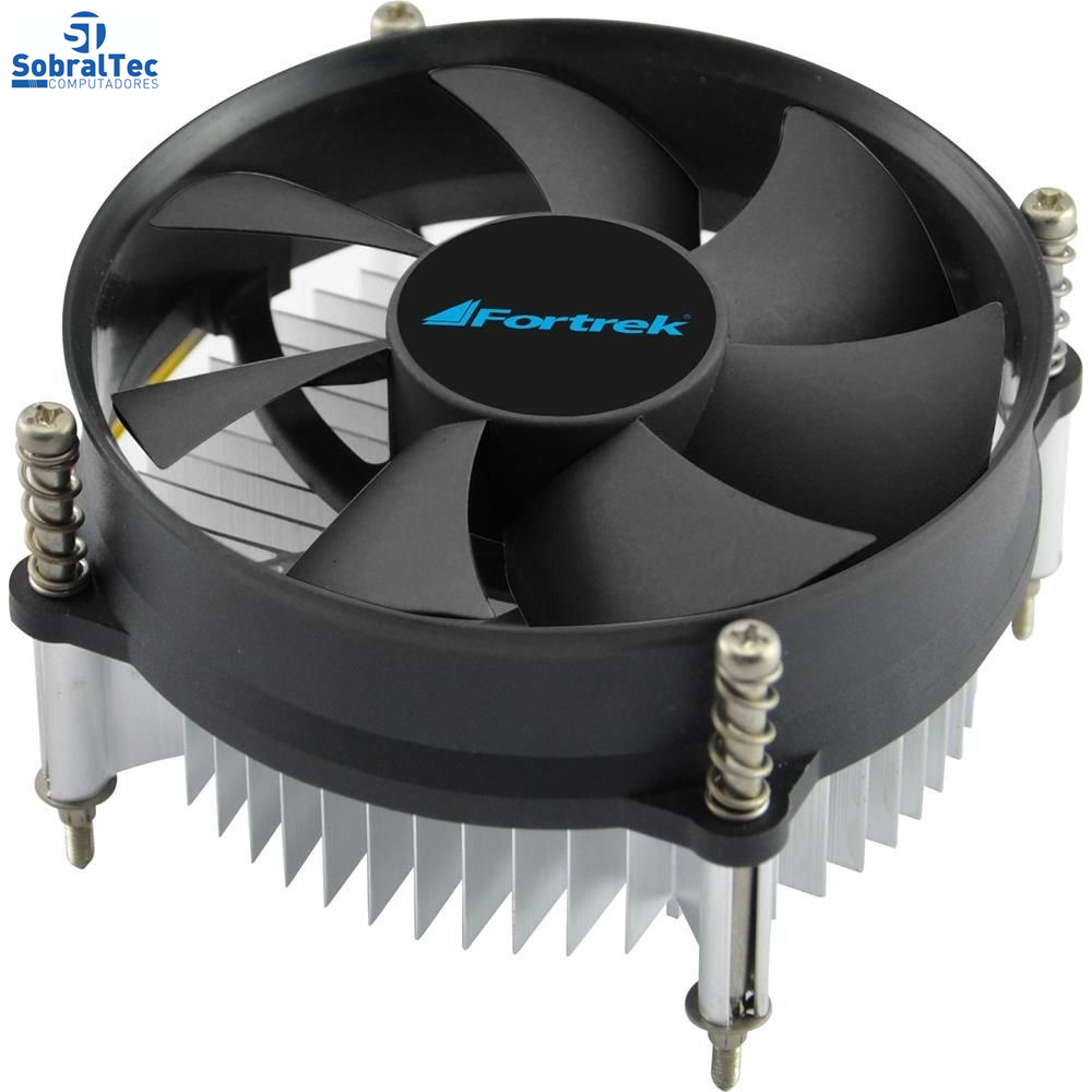 Cooler Para Cpu Fortrek 95x95x51mm 12 Volts 3 Pinos LGA 115x  CLR-101