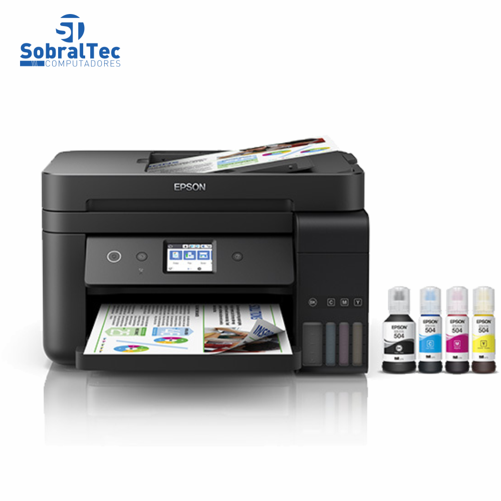 Impressora Multifuncional Epson Ecotank L6191 Duplex Tanque De Tinta Colorida Wi-Fi C11CG19303