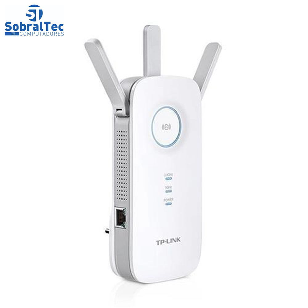 Repetidor Universal TP-Link 3 Antenas Dual Band Ac 1750 RE450 2.4ghz e 5.0ghz Porta Gigabit