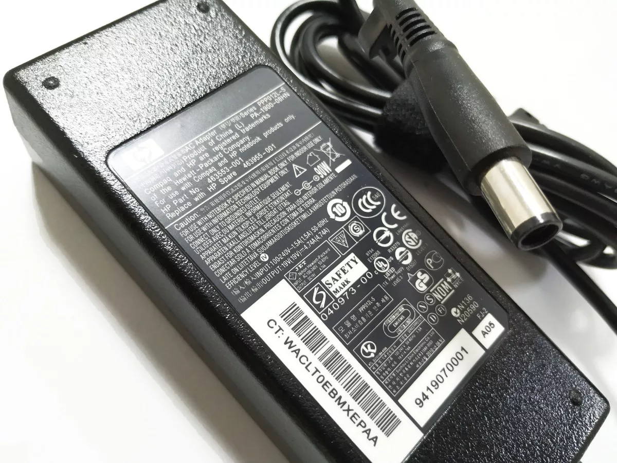 Fonte Notebook Hp 19,5v 4,74a 90w-PA1900 N136 -Pino Grosso