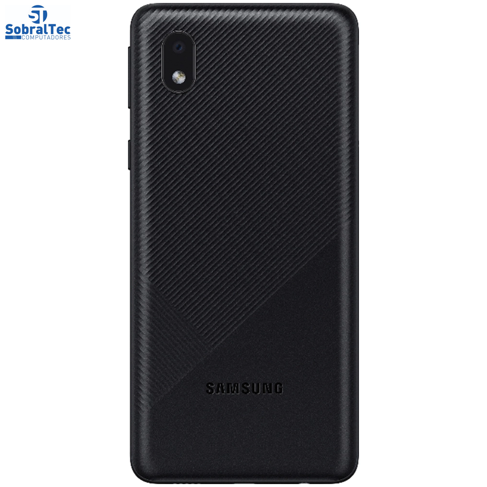 Smartphone Samsung Galaxy A01 Core Preto 32GB, Tela Infinita de 5.3”, Câmera Traseira 8MP, Android GO 10.0, Dual Chip