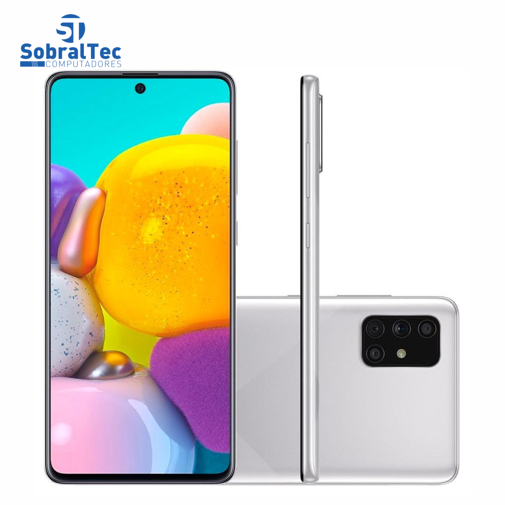 Smartphone Samsung Galaxy A71, 128GB, 64MP, Tela 6.71´, Cinza - SM-A715FMSPZTO