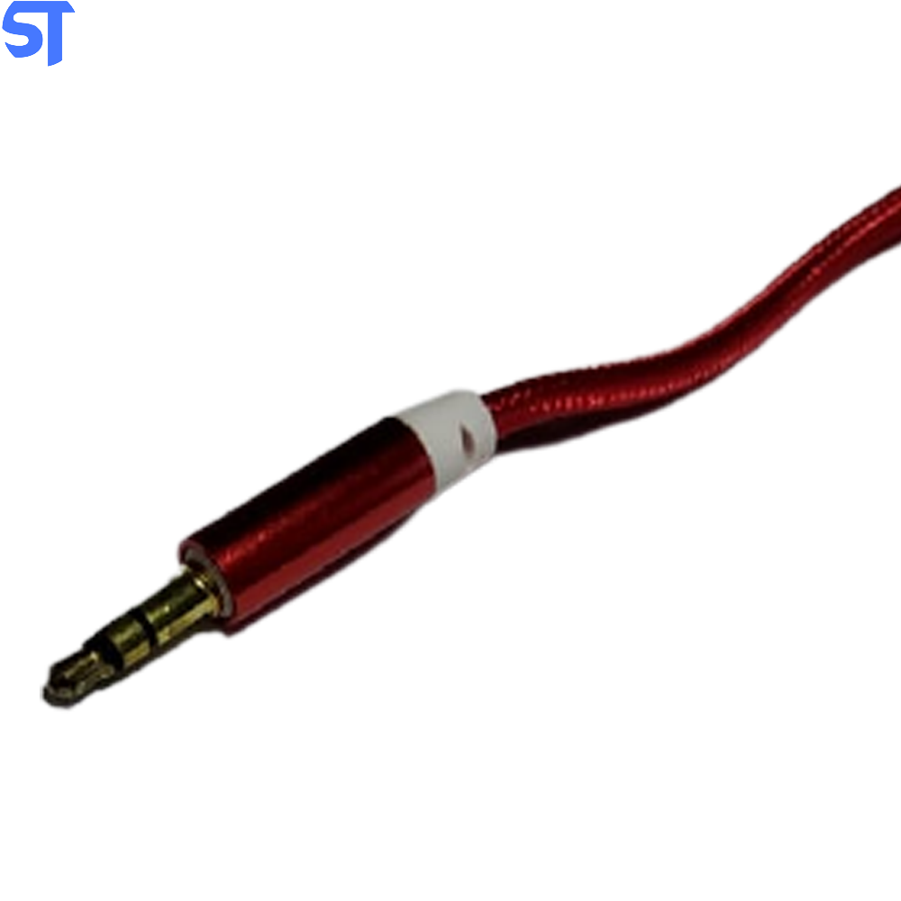 Cabo P2 x P2 Trançado Inova CBO-7411 1M Vermelho