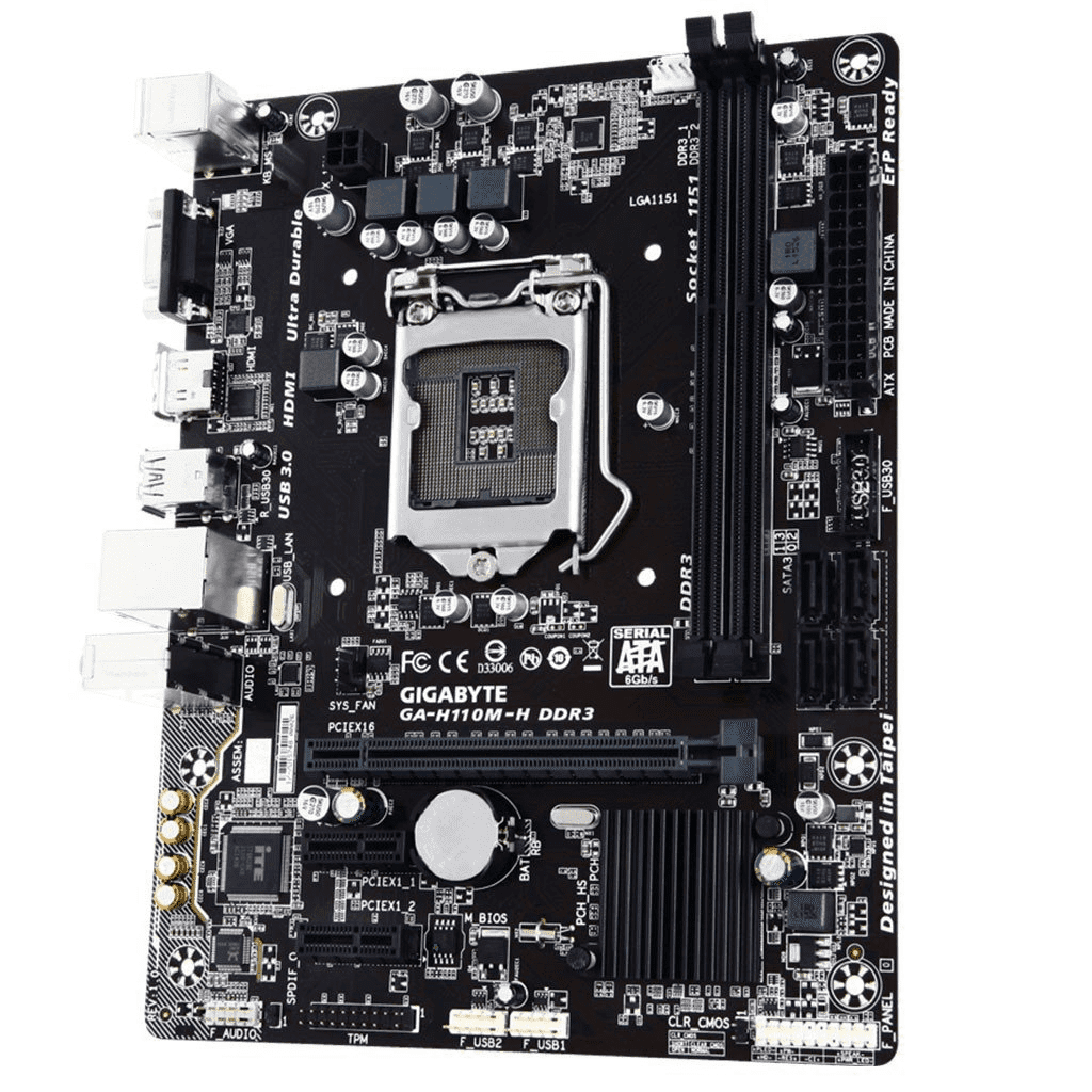 Placa Mae Gigabyte Ntel Lga 1151 Ddr4 Ga-h110m-h Kaby Lake 7