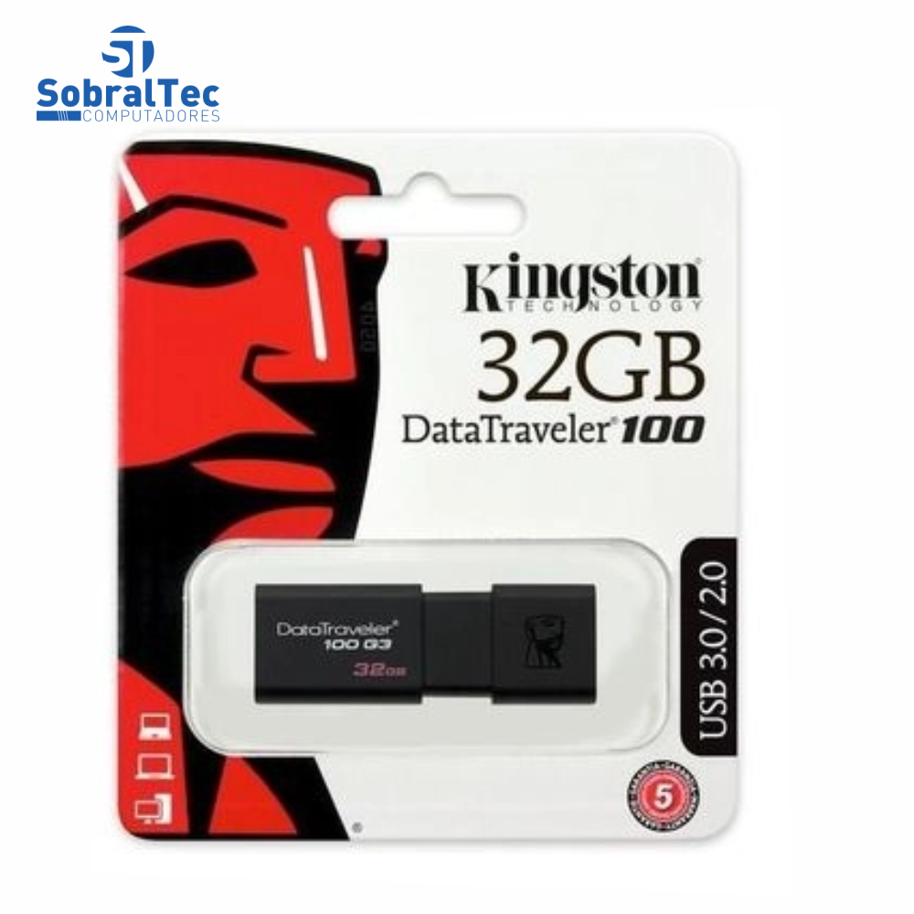 Pen Drive Kingston DataTraveler USB 3.0 32GB - DT100G3/32GB