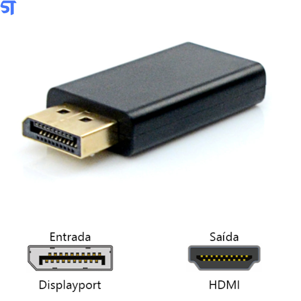 Adaptador Displayport/ HDMI ADP-DPHDMI10BK PlusCable