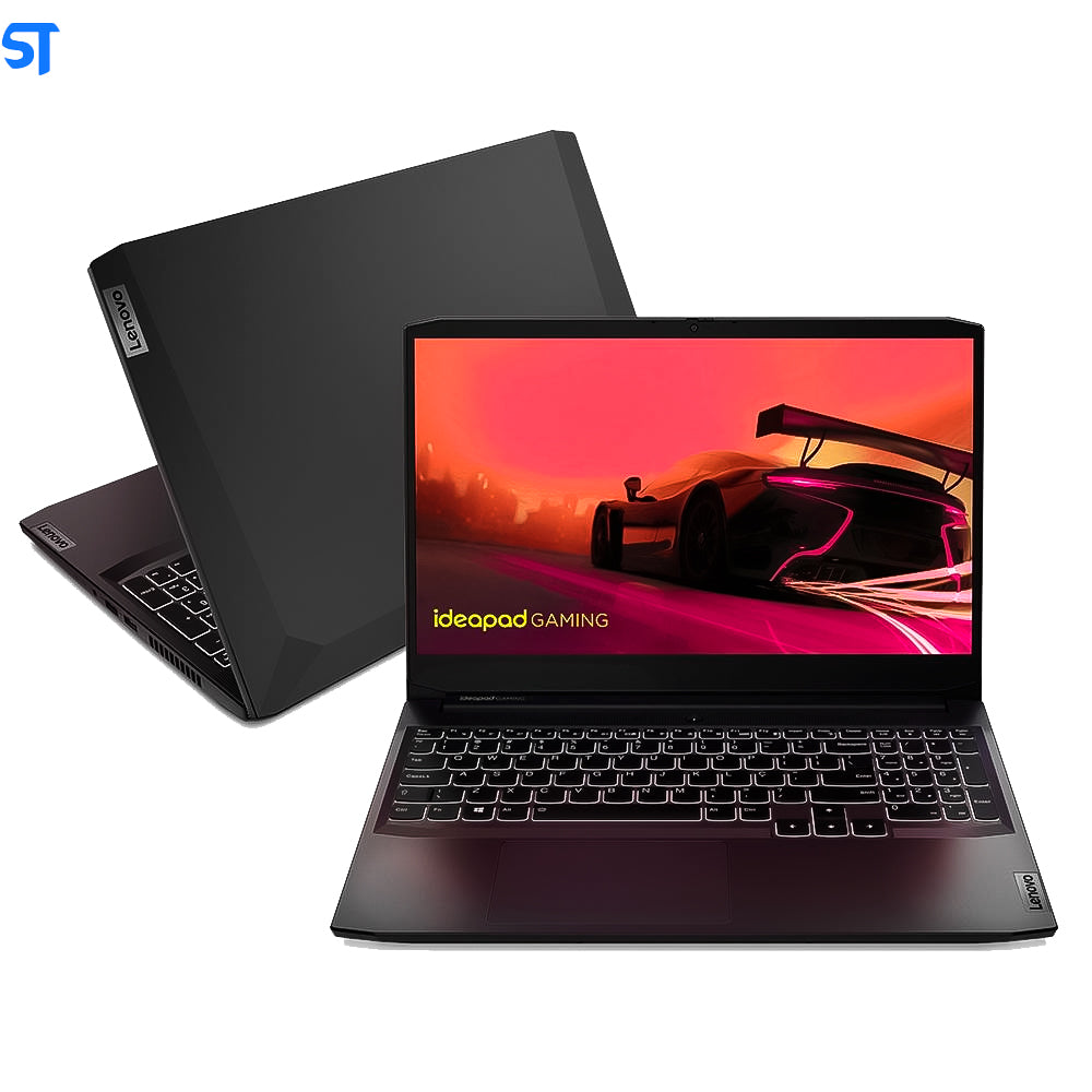 Notebook Gamer Lenovo Gaming 3 Ryzen 7-5800H, GTX1650, 8GB RAM, SSD 256GB, 15.6 Full HD Windows 11 Preto, 82MJ0001BR