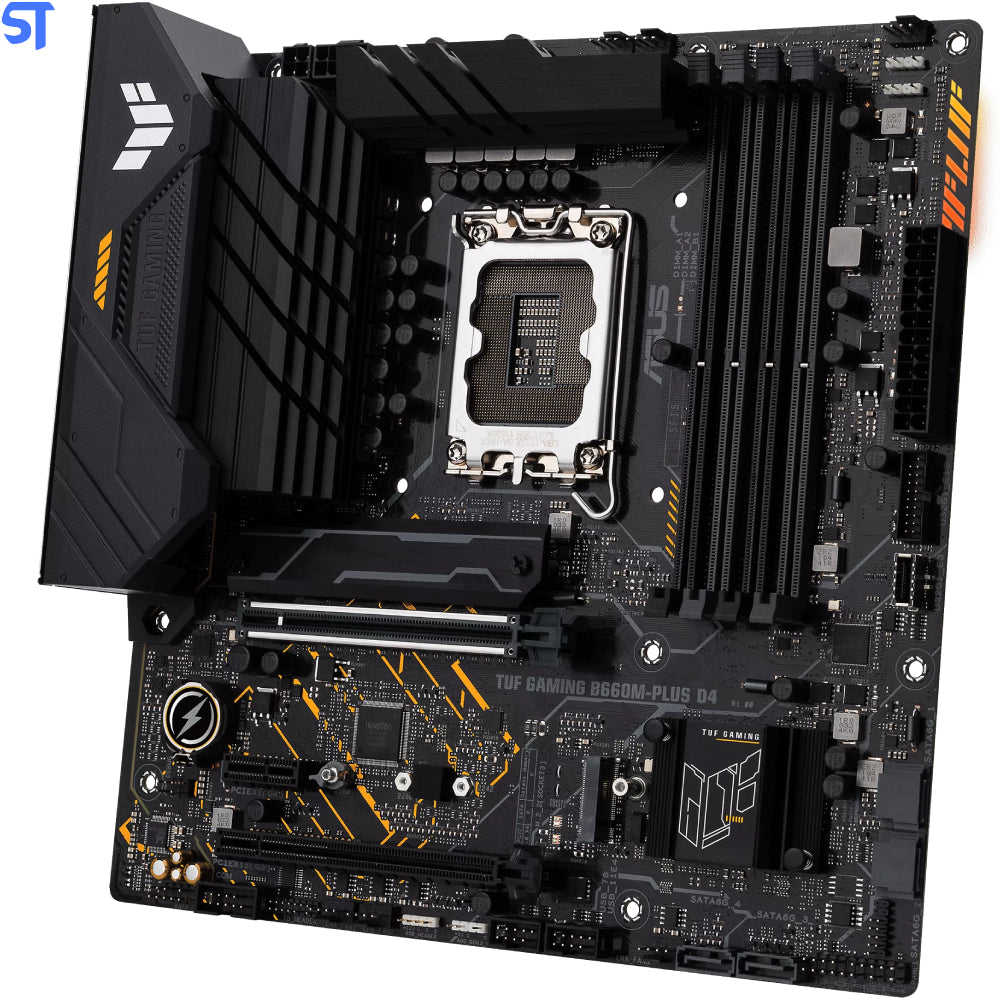 Placa Mãe Asus TUF Gaming B660M-PLUS D4, Intel LGA 1700, mATX, DDR4, RGB
