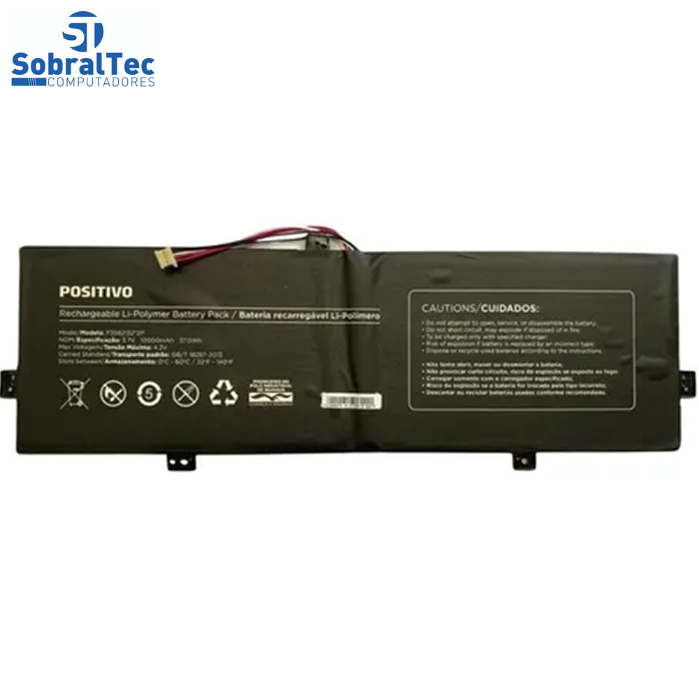 Bateria Notebook Positivo p3582133*2p 4.2V 2 Células Usada