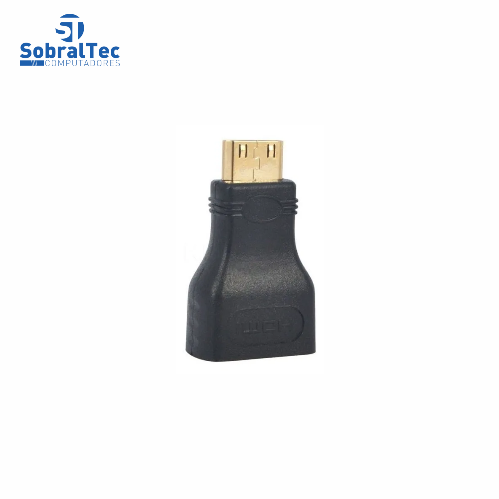 Adaptador HDMI Femea Para Mini HDMI Macho - Exbom