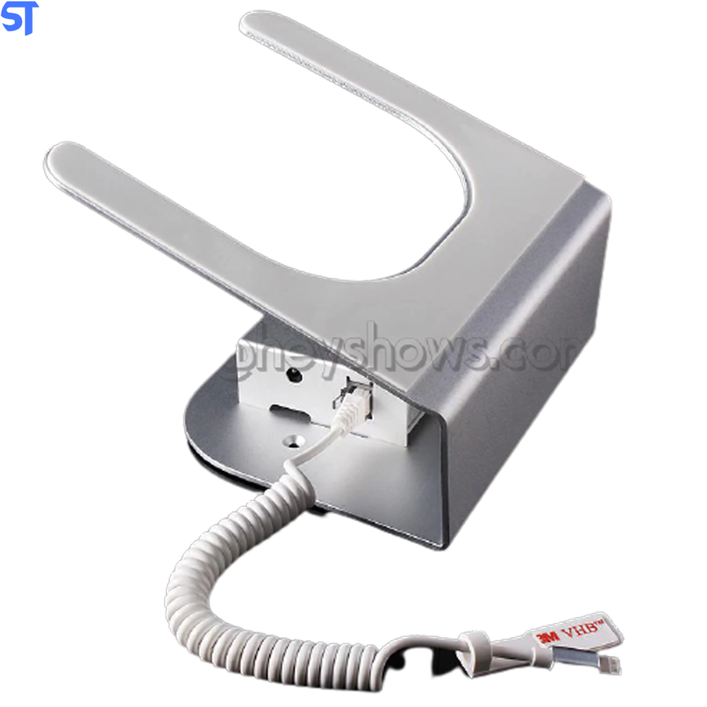 Suporte Com Trava De Segurança E Alarme Para Tablet Tipo C Para Vitrine De Loja