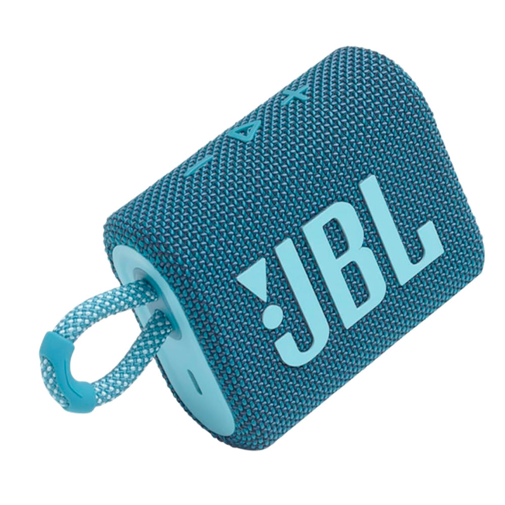 Caixa de Som Portátil JBL GO 3 Bluetooth 5.1 À Prova D'água e Poeira IP67 Azul