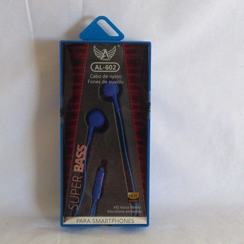 Fone De Ouvido AL-602 Altomex Cabo De Nylon Azul