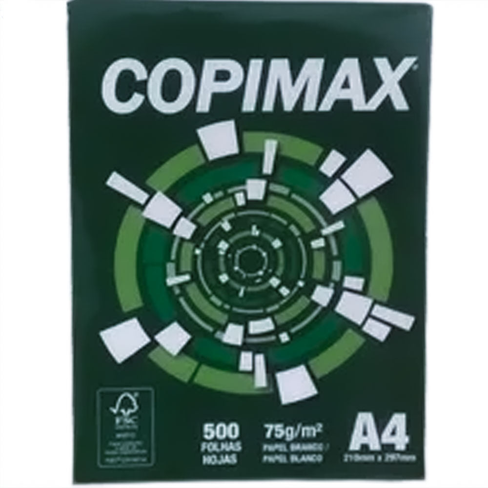 Caixa De Papel Sulfite A4 Copimax 75g Com 5 Resmas 2500 Folhas