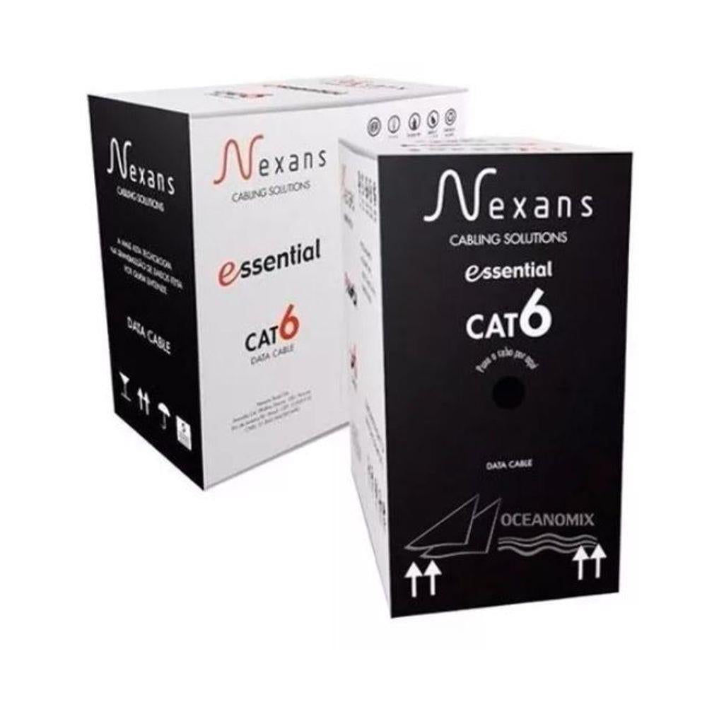 Cabo De Rede Cat6 Gigabit Lan Utp Nexans Cores Caixa 305m