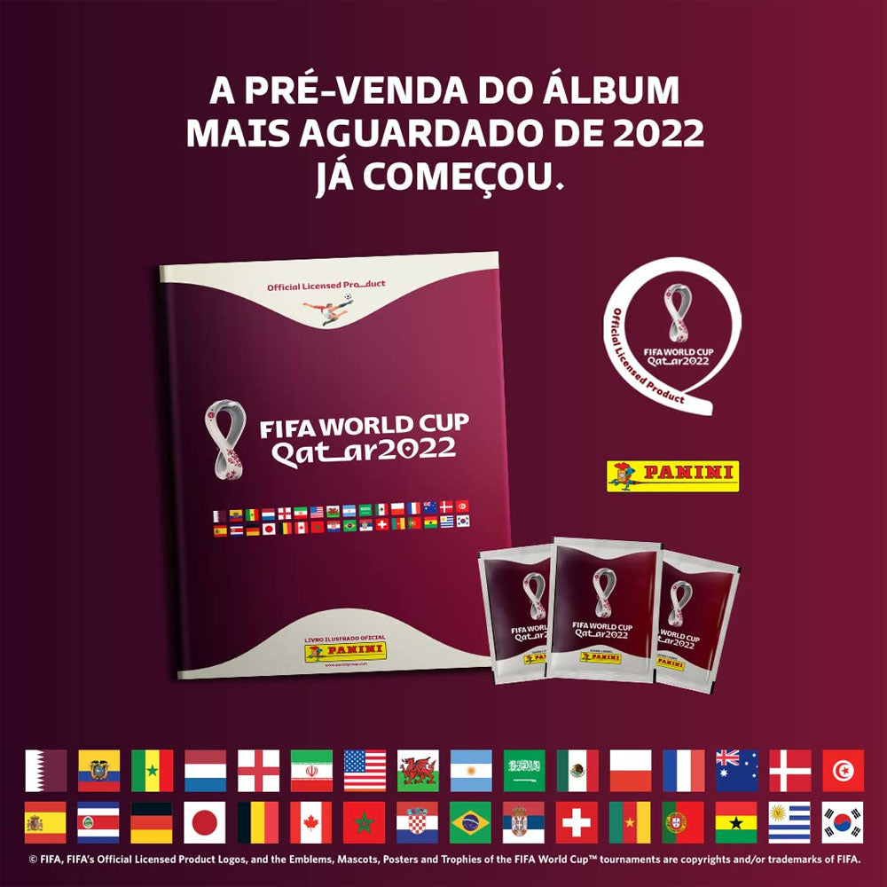 Álbum Capa Brochura Copa Do Mundo Qatar 2022 Panini