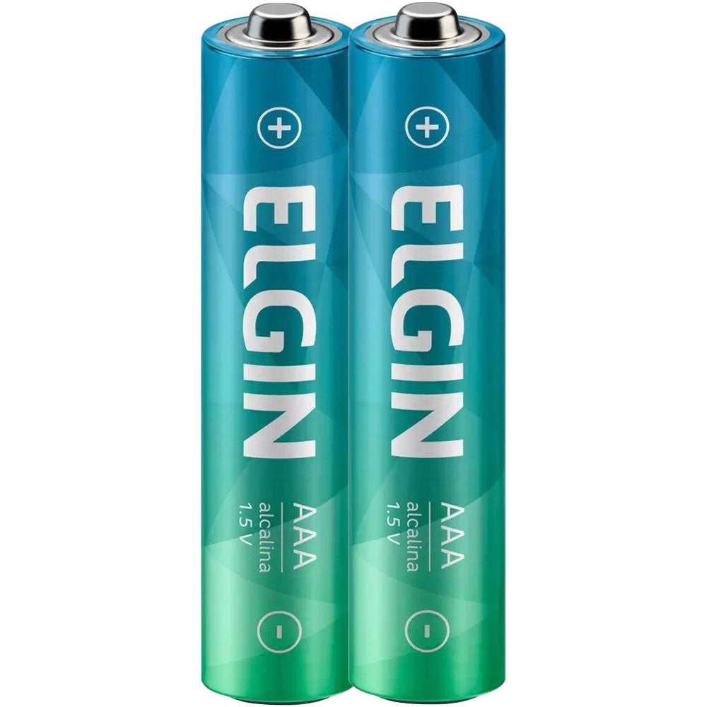 Pilha Alcalina AAA 1,5V -Blister Com 2 Unidades Elgin ELE000000082154
