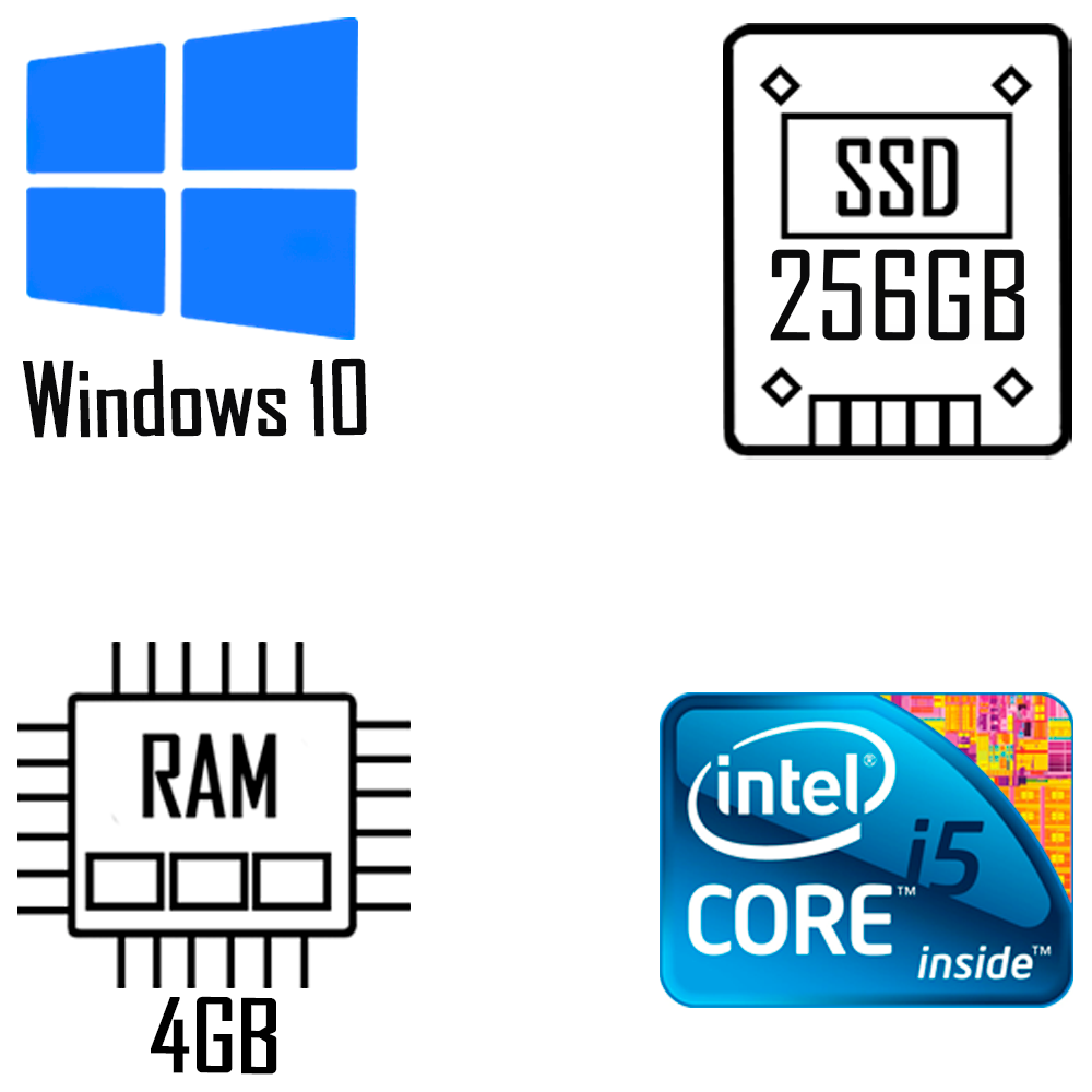 Computador Intel Core i5- 2500S | 3.10Ghz - Memoria Ram DDR3 4GB - SSD 256GB - Gabinete Micro Atx