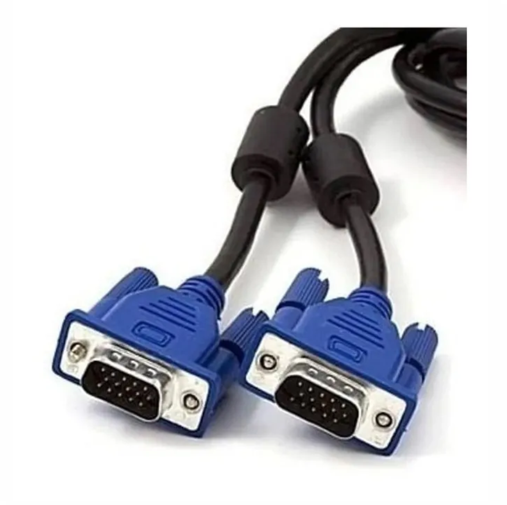 Cabo Vga Com Filtro Para Pc Monitor 1.8 Metros Macho x Macho 80° 30V Honglin
