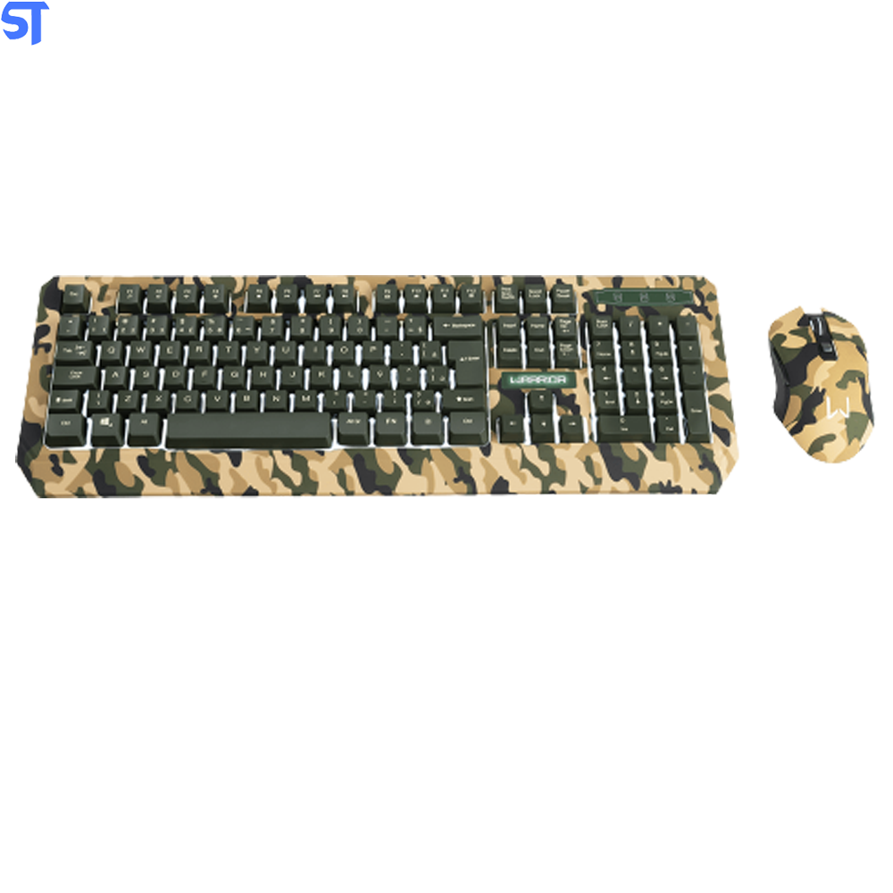 Combo Teclado e Mouse Gamer Warrior Kyler Army - TC249