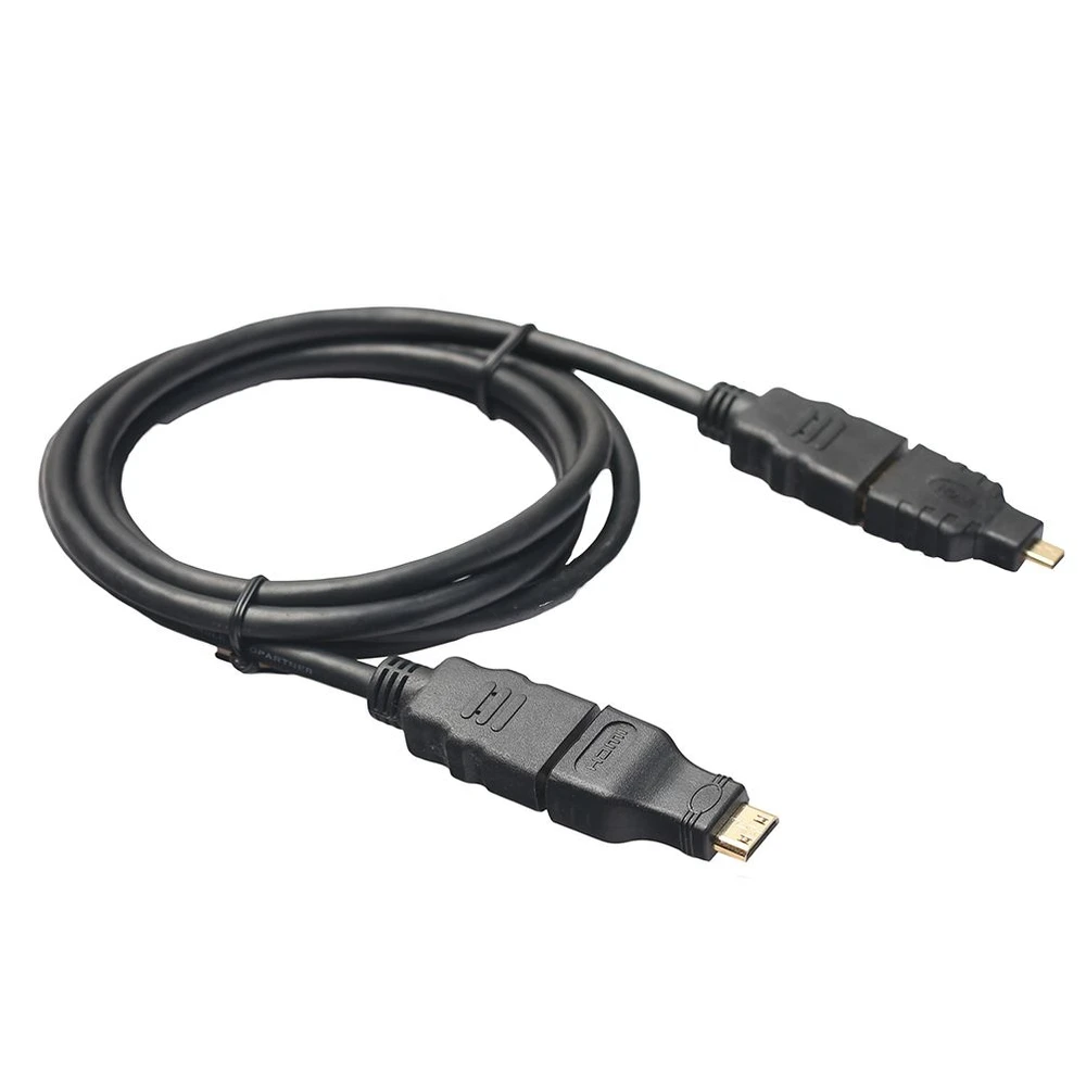 Kit Cabo Hdmi 3x1 Com Plug Adaptador Micro e Mini Hdmi Ebai FZF-HD 3 IN 1-1.5