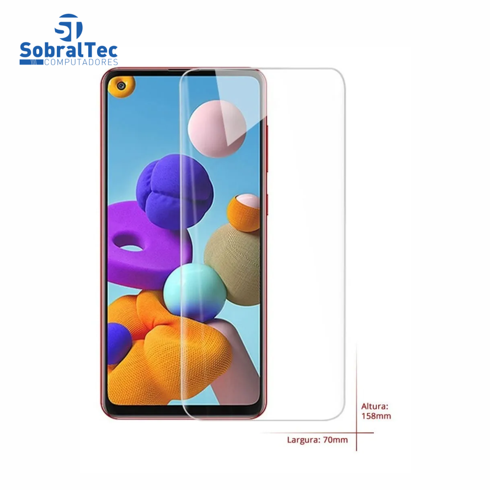 Película De Vidro Temperado Para Celular Samsung Galaxy A21 A21s