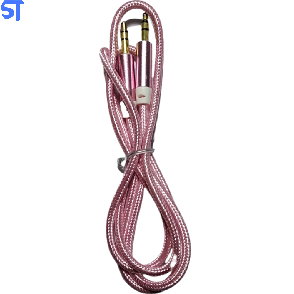 Cabo P2 x P2 Trançado Inova CBO-7411 1M Rosa