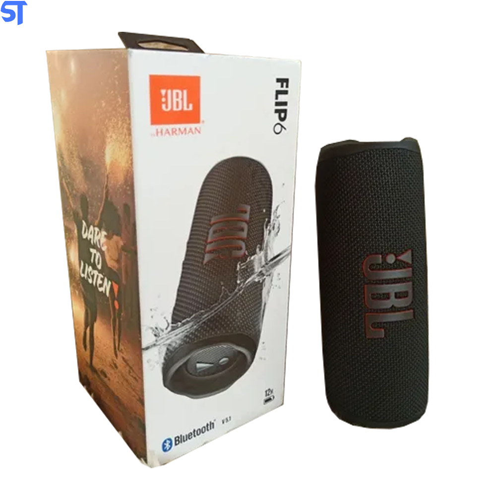 Caixa JBL Flip 6 Preta, 30W RMS, Bluetooth, IP67 à Prova D'água, JBLFLIP6BLK HARMAN JBL