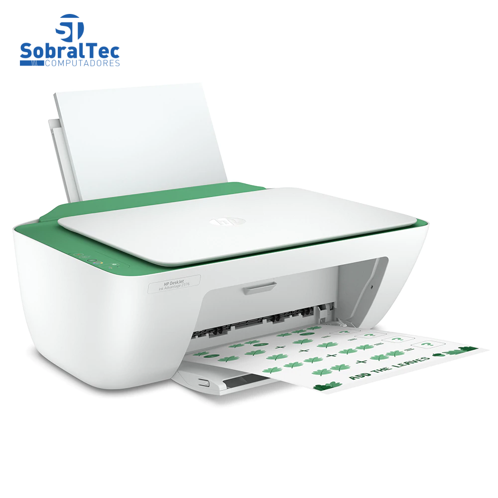 Impressora Multifuncional HP DeskJet Ink Advantage 2376 Jato de Tinta Colorida