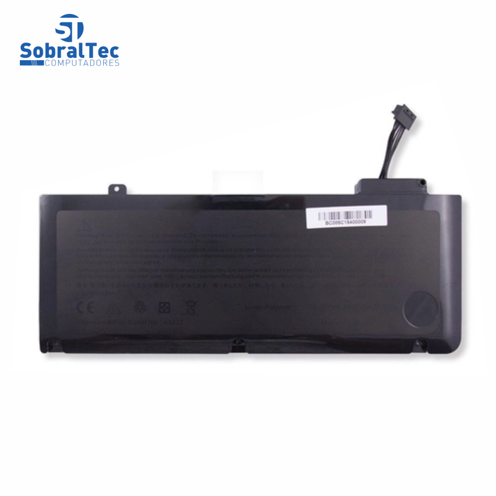 Bateria Compativel Com Apple Macbook A1322 A1278 Polimero - Black - 10.8V