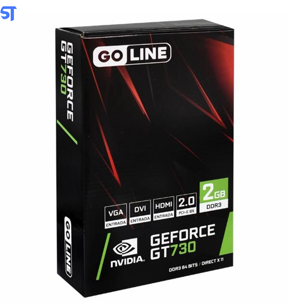 Placa de Vídeo Goline GT 730 2GB / GDDR3 - GL-GT730-2GB