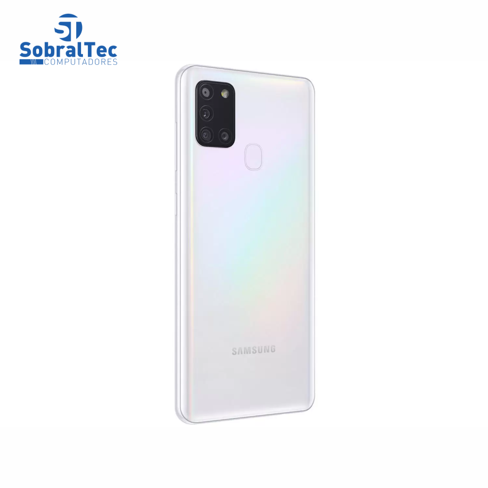 Smartphone Samsung Galaxy A21s, 64GB, 48MP, Tela 6.5´, Branco - SM-A217MZWRZTO