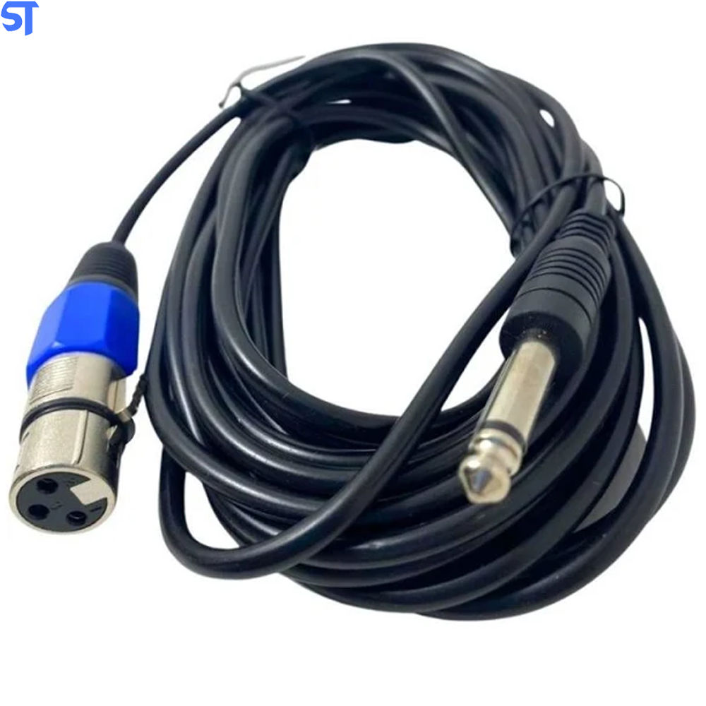 Cabo De Microfone P10/ XLR Fêmea Xtrad - XT-5324