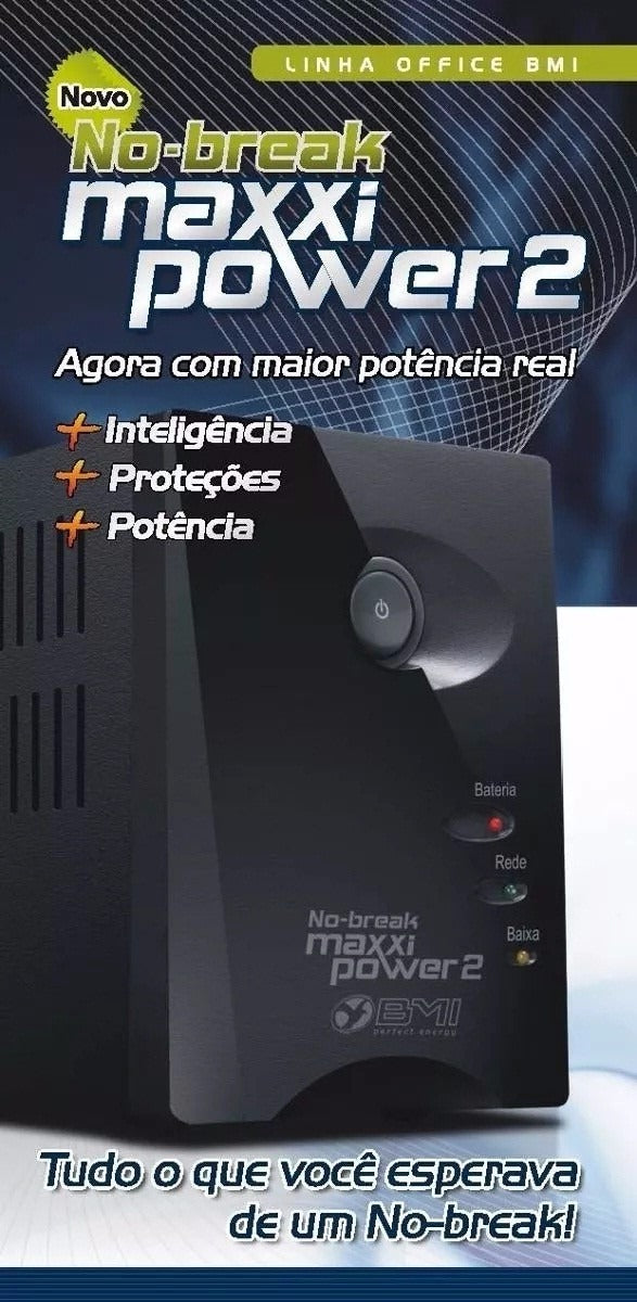 Nobreak Bmi Maxpower 1300va Bivolt 110v-220v Saída 110v