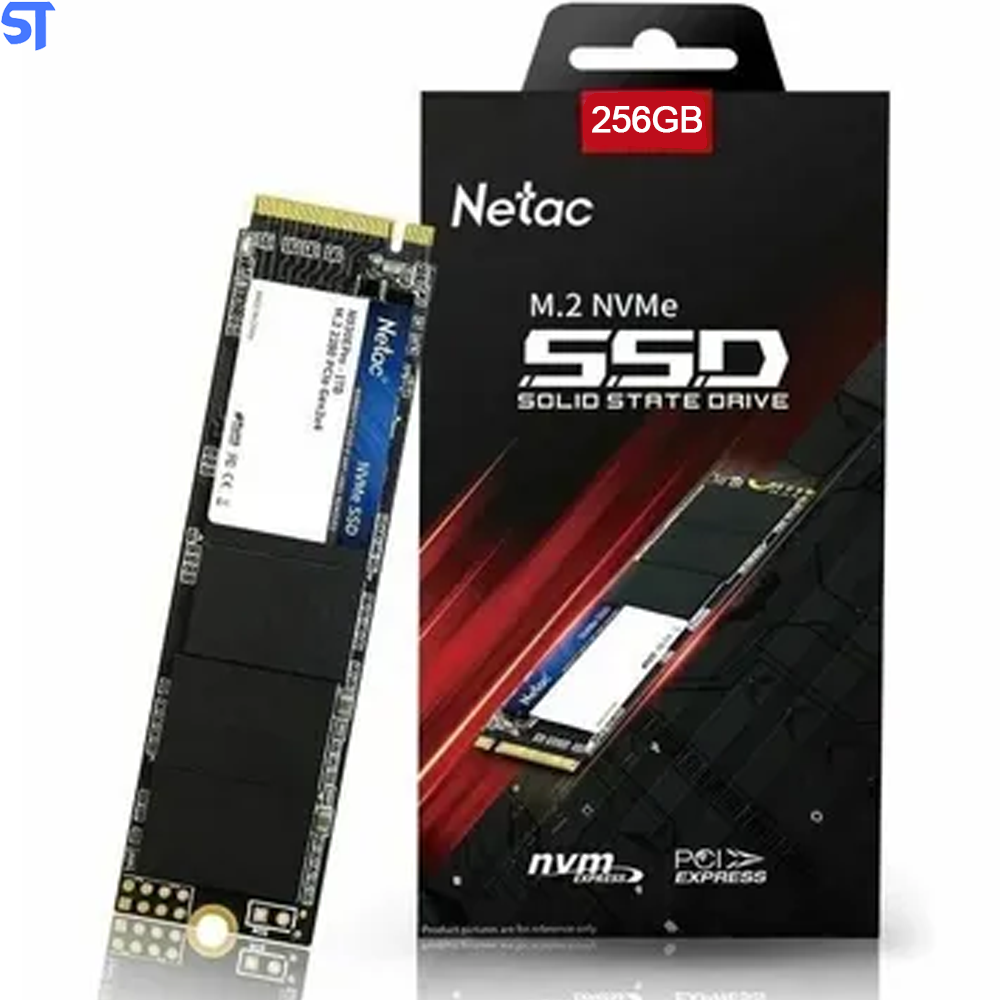 SSD M.2 NVMe Netac 256Gb 1970MBP/s Leitura 1250MBP/s Escrita