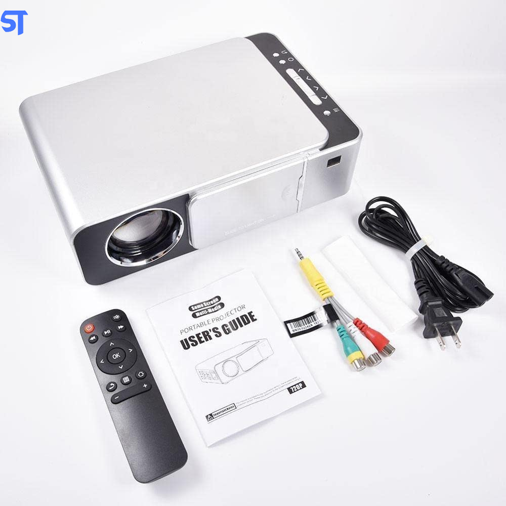 Projetor T6 HD 3500 Lumens LED Multimídia Home Theater USB HDMI Media Player