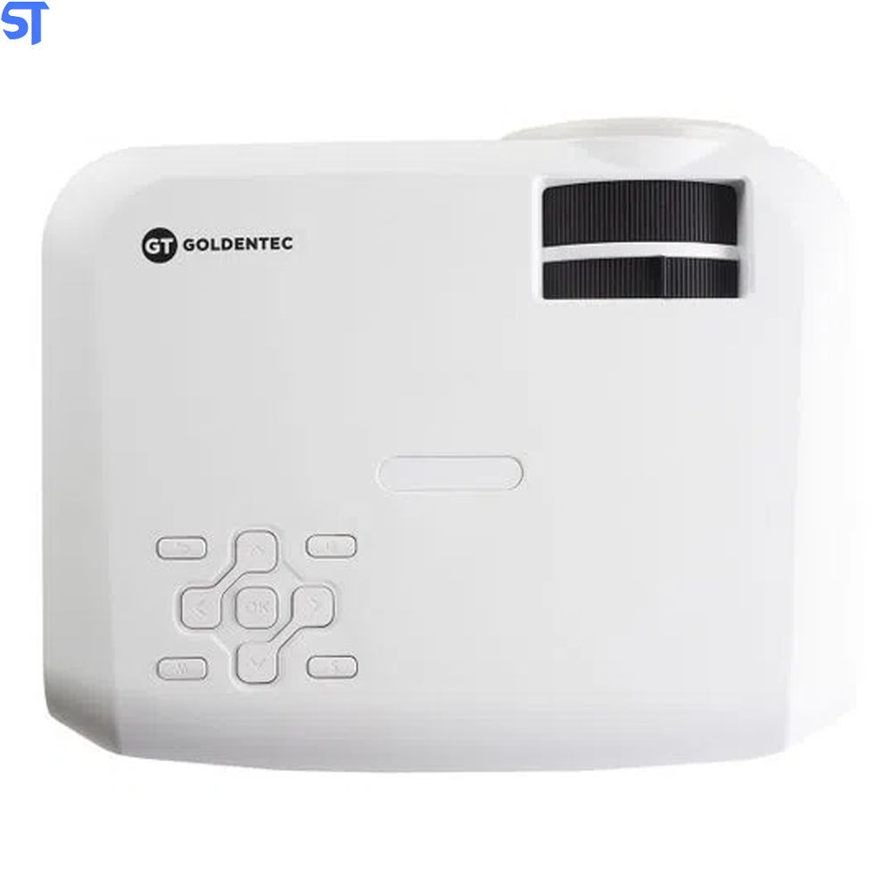 Projetor HD 2000 Lumens com HDMI, AV, VGA, USB e SD Card Goldentec GT2000