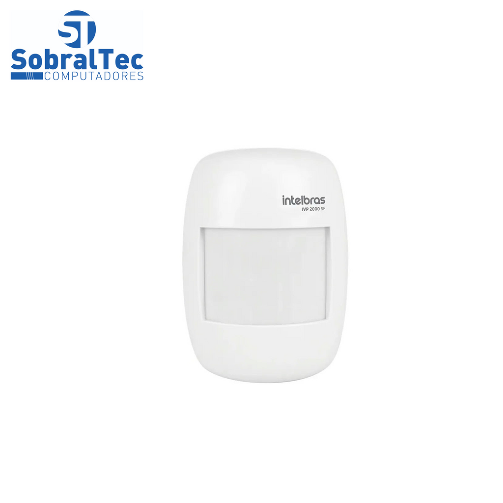Sensor de Presença Infravermelho IVP 2000 SF Intelbras Sem Fio Alcance de 12mts