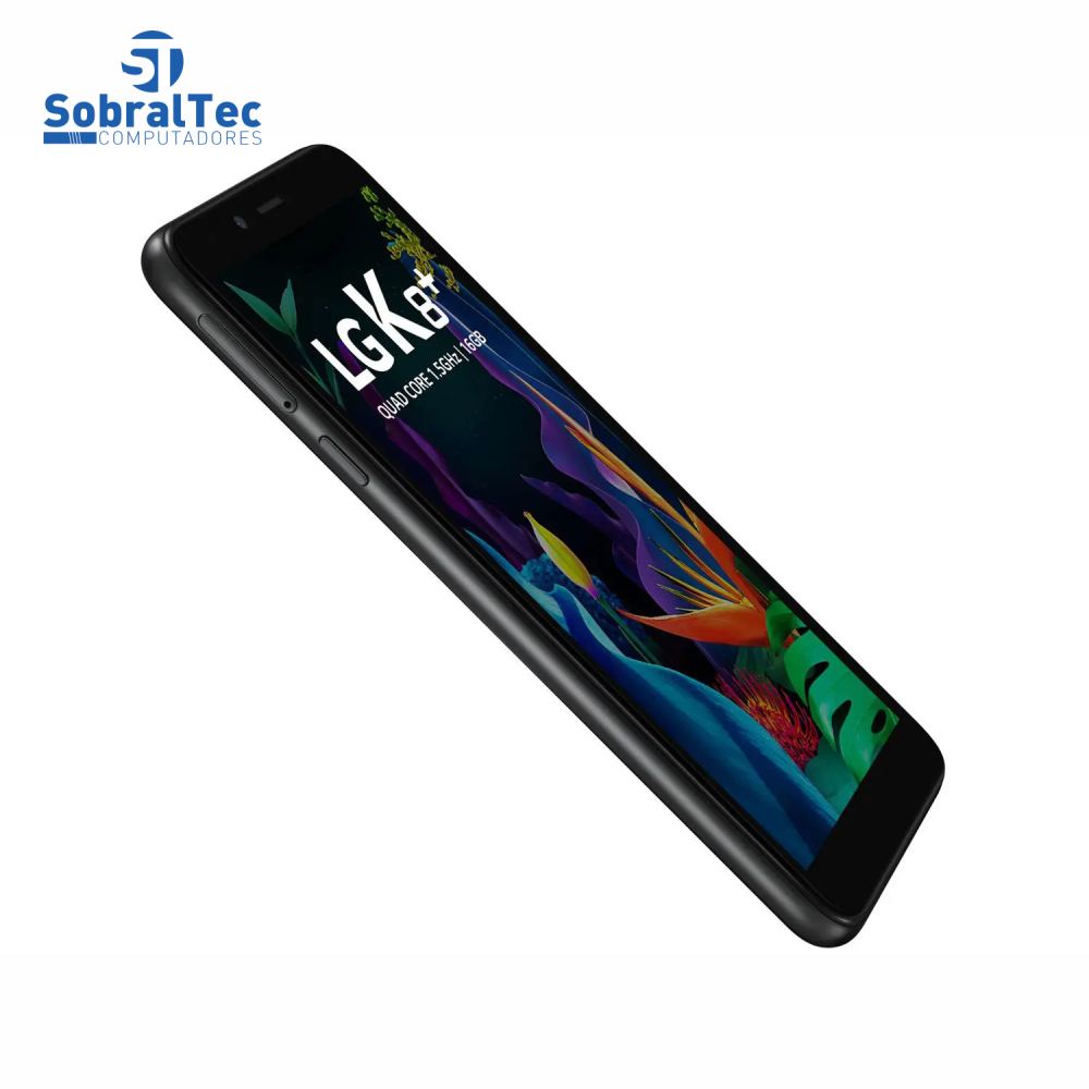 Smartphone LG K8 Plus 16GB Preto 4G Quad-Core  1GB RAM 5,45” Câm. 8MP + Câm. Selfie 5MP