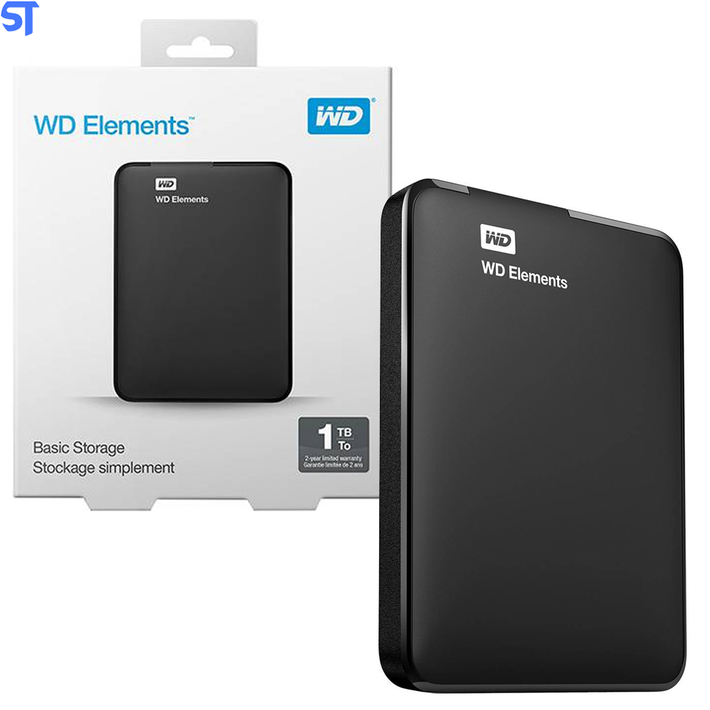 HD Externo Portátil WD Elements 1TB USB 3.0