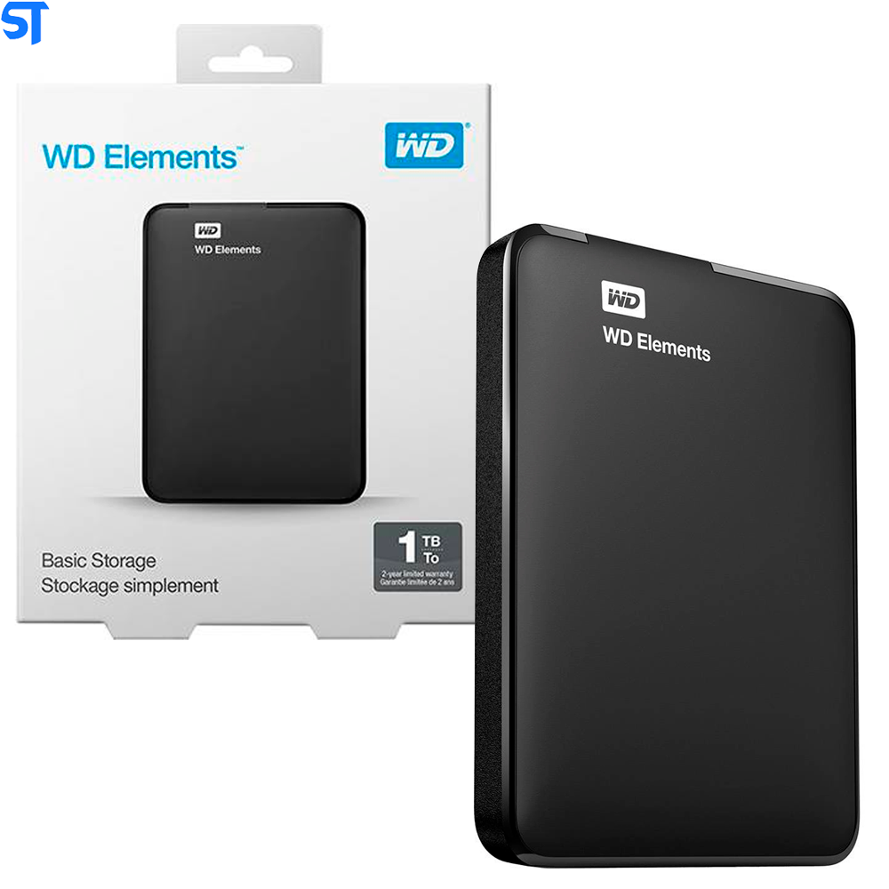 HD Externo Portátil WD Elements 1TB USB 3.0