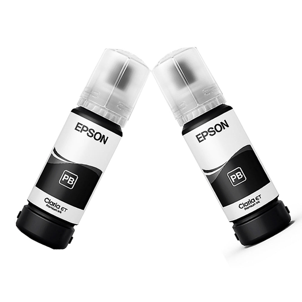 Refil Garrafa de Tinta Epson 555 Preto T555120-AL Para L8180 L-8180 8180 Original 70ml