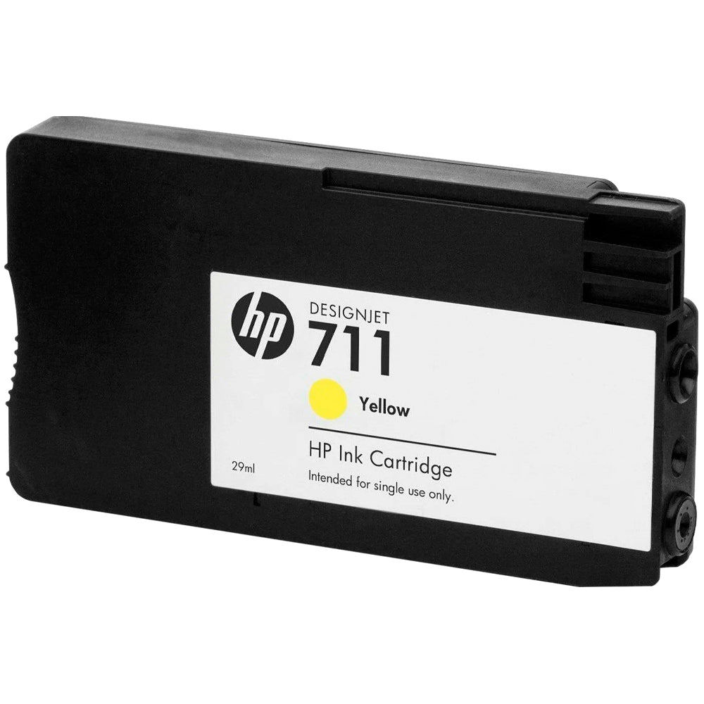 Cartucho de Tinta HP DesignJet 711 |  T120,  T130, T520 | 29ml Amarelo HP Original - CZ132AB