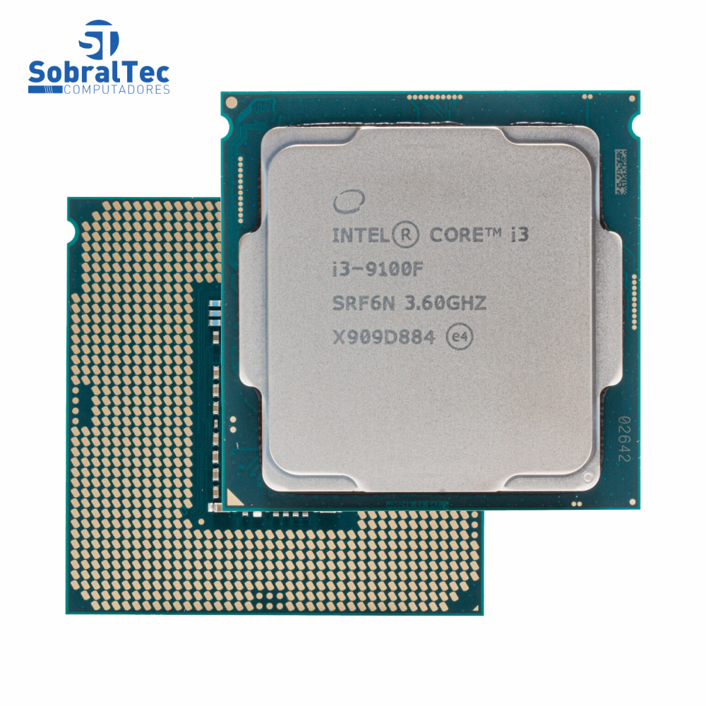 Processador Intel Core i3-9100F 1151 9ª Ger. Quad-Core Cache 6Mb OEM S/BOX