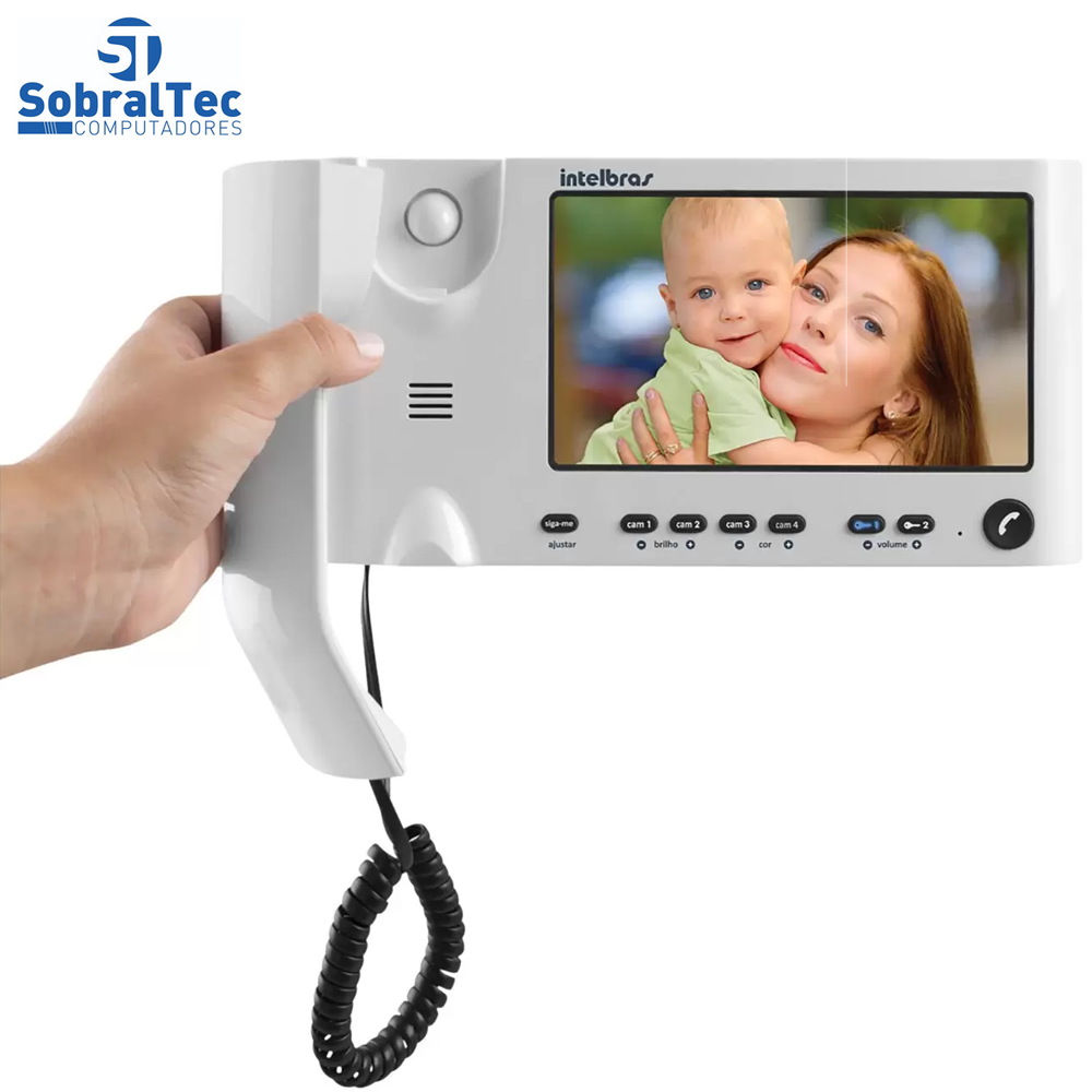 Vídeo Porteiro Intelbras IV 7010 - Abre Fechadura Chamada para Celular HS