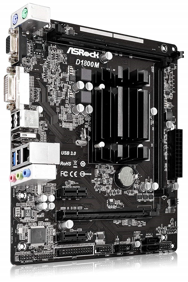 Placa Mãe Integrada Micro Atx Asrock D1800M-ATX Intel Dual Core Slot Ddr3 Ddr3L