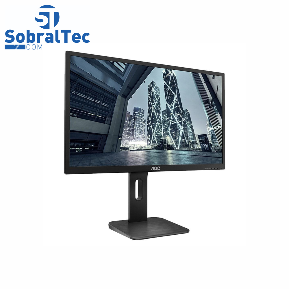 Monitor AOC LED 18.5 Widescreen HDMI VGA Display Port 2ms Altura Ajustável 9P1E