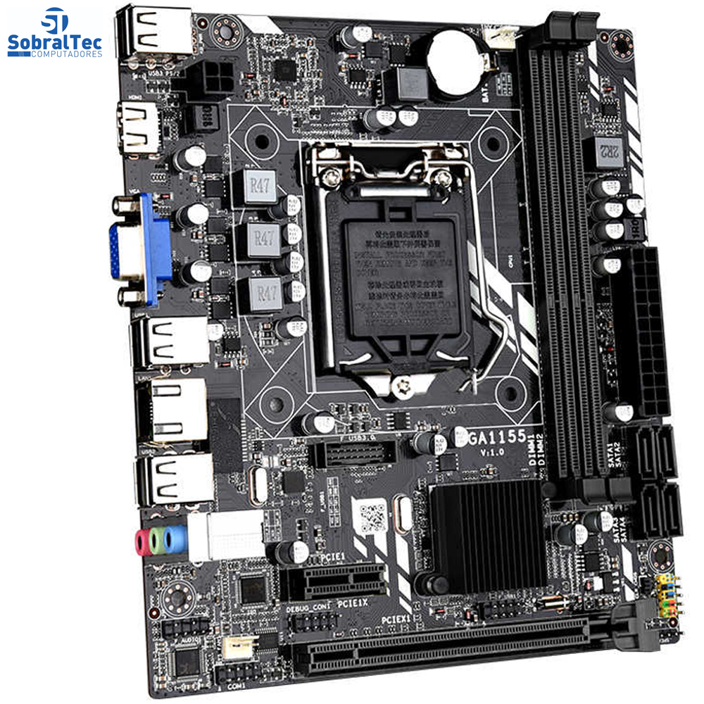 Computador Core i5 3570 3.40Ghz -TG-H61-S -HD SSD 256GB Memória Ram 4 Gb Windows 10