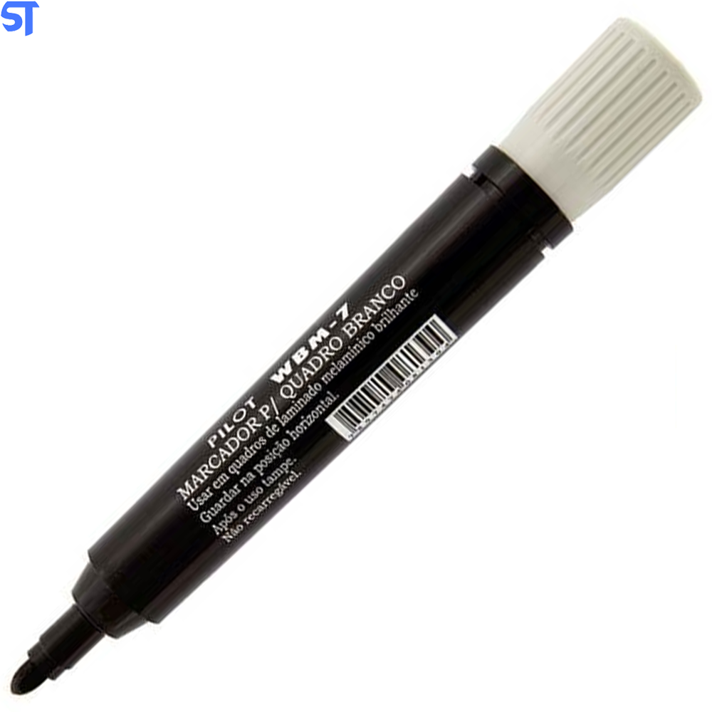 Marcador Para Quadro Branco Recarregavel WBM 7 Pilot Preto