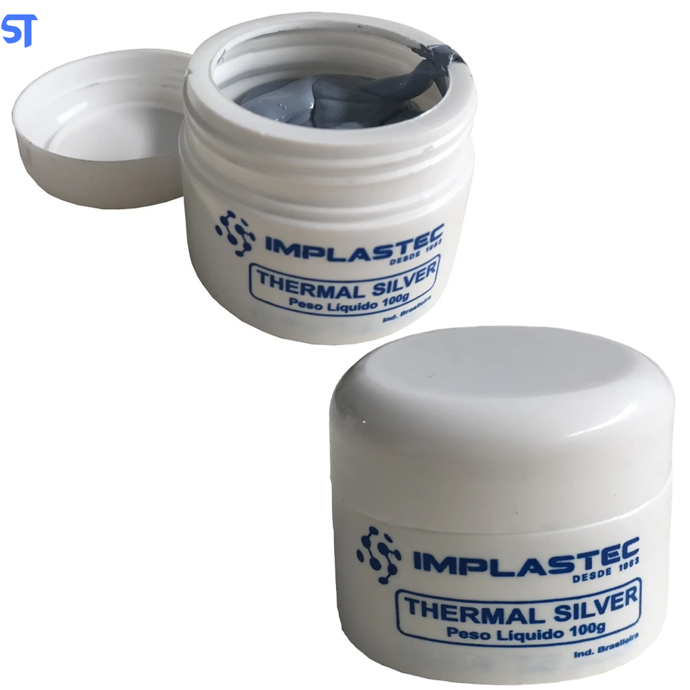 Pasta Térmica Prata Cinza Thermal Silver Para Processador 100g